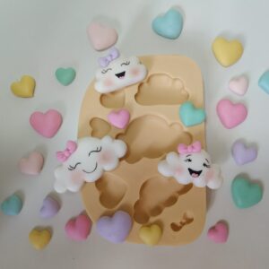 Molde Nuvem de Amor - 3,4 a 5 cm