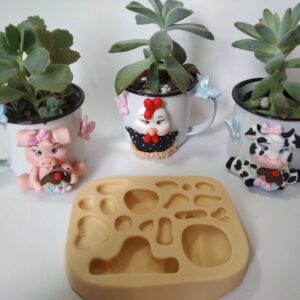 Molde Bichinhos Sentadinhos