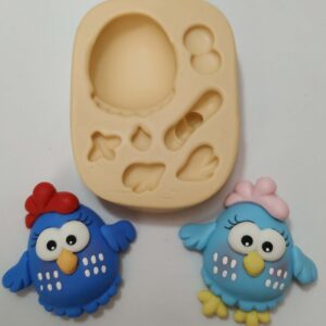 Molde Aplique Galinha Pintadinha - 4,5cm