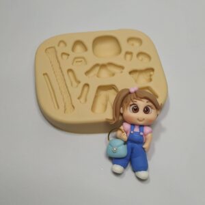 Molde Menina Fashion - Apliques 4,5 a 5cm