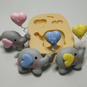 Molde Elefante - Apliques