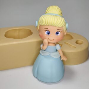 Molde Princesinha 3D - 8cm