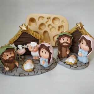 Molde Presépio - Peças de 4cm a 7cm