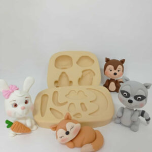 Molde Bichinhos do Bosque - 6 cm