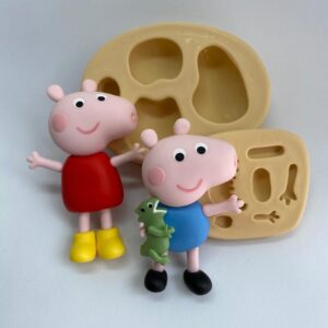Molde Porquinhos Peppa - 9 a 10 cm