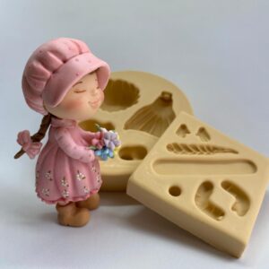 Molde Boneca Camponesa - 11 cm