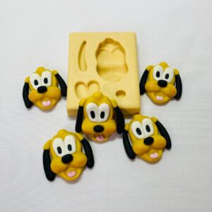 Molde Aplique Rosto Pluto - 4 cm