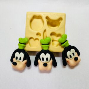 Molde Aplique Rosto Pateta - 6 cm