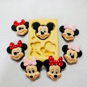 Molde Aplique Rosto Ratinho - 3,5 a 4,5 cm