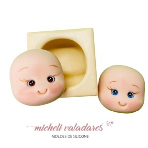 Molde Cabeça Fofa M - 4 cm