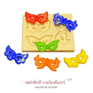 Molde Mini Máscaras Carnaval - 3,5 cm