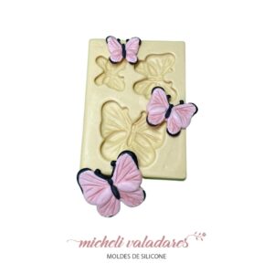 Molde de Silicone para Artesanato Borboletas 03 - 1,8 a 3,5 cm - Artesanato/Biscuit