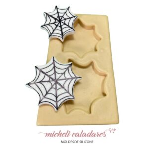 Molde de Silicone para Artesanato Base Teia de Aranha - 3,5 e 4,5 cm