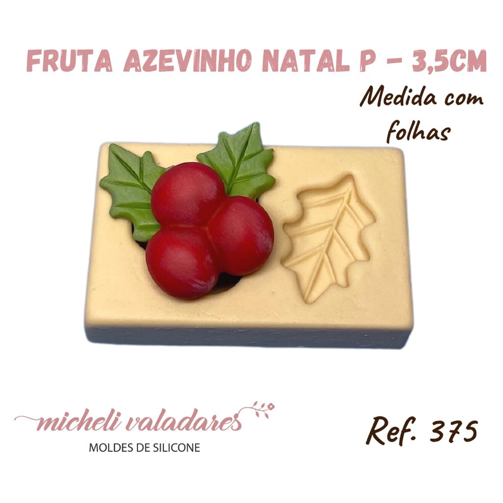 Molde de Silicone para Artesanato Fruta Azevinho Natal P - 3,5 cm - Imagem 3