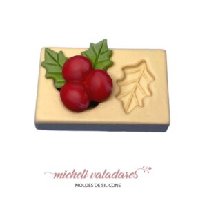 Molde de Silicone para Artesanato Fruta Azevinho Natal P - 3,5 cm