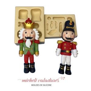 Molde de Silicone para Artesanato Soldadinho Quebra Nozes - 13 cm