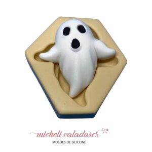 Molde de Silicone para Artesanato Fantasminha G - 6,5 cm