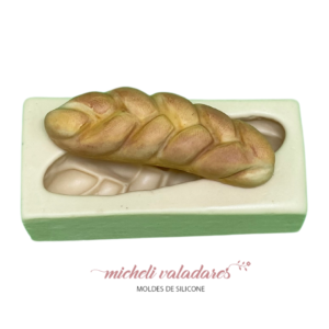 Molde de Silicone Pão Rosca Trançada - 6,5cm