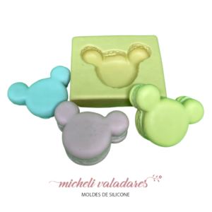 Molde de Silicone Macaron Ratinho - 4,2cm