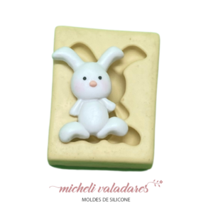 Molde de Silicone Mini Coelhinho Formoso - 3,5cm
