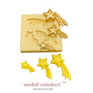 Molde Kit Estrela Cadente - 3 a 5 cm