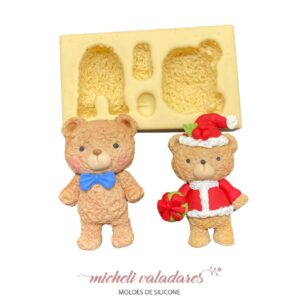 Molde de Silicone Ursinho Felpudo XG - 9,5cm