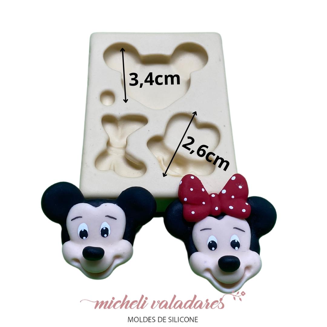 Molde de Silicone Mini Aplique Rosto Ratinho - 3 cm - Imagem 2