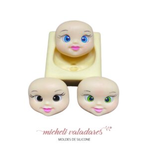 Molde de Silicone Mini Rostinho Modelado - 2,5 cm