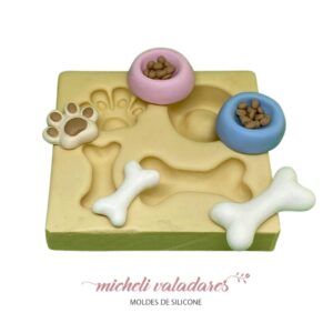 Molde Mini Aplique Cachorrinhos - 2 a 3,5cm